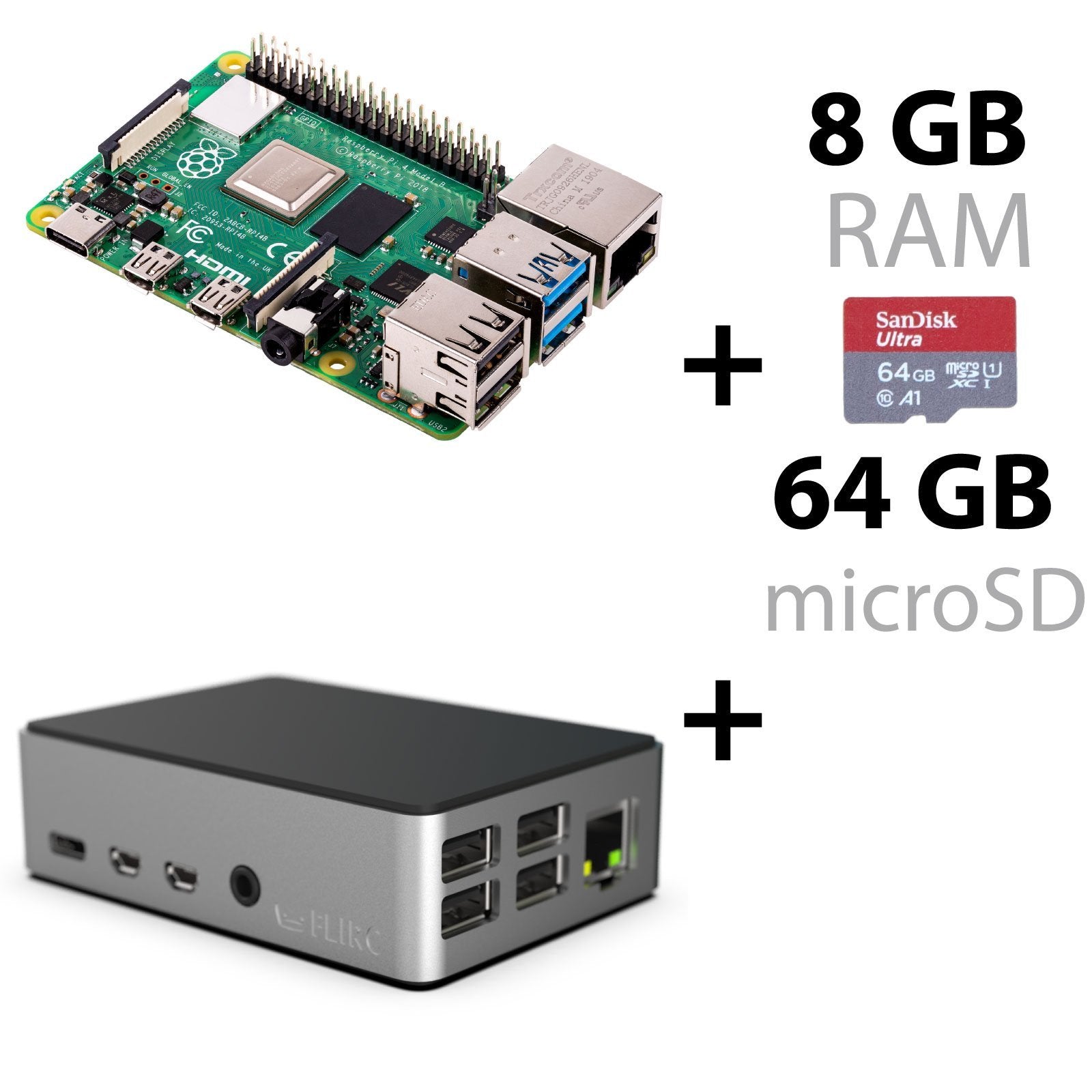 Raspberry Pi 4 Model B 8GB Board und Bundles