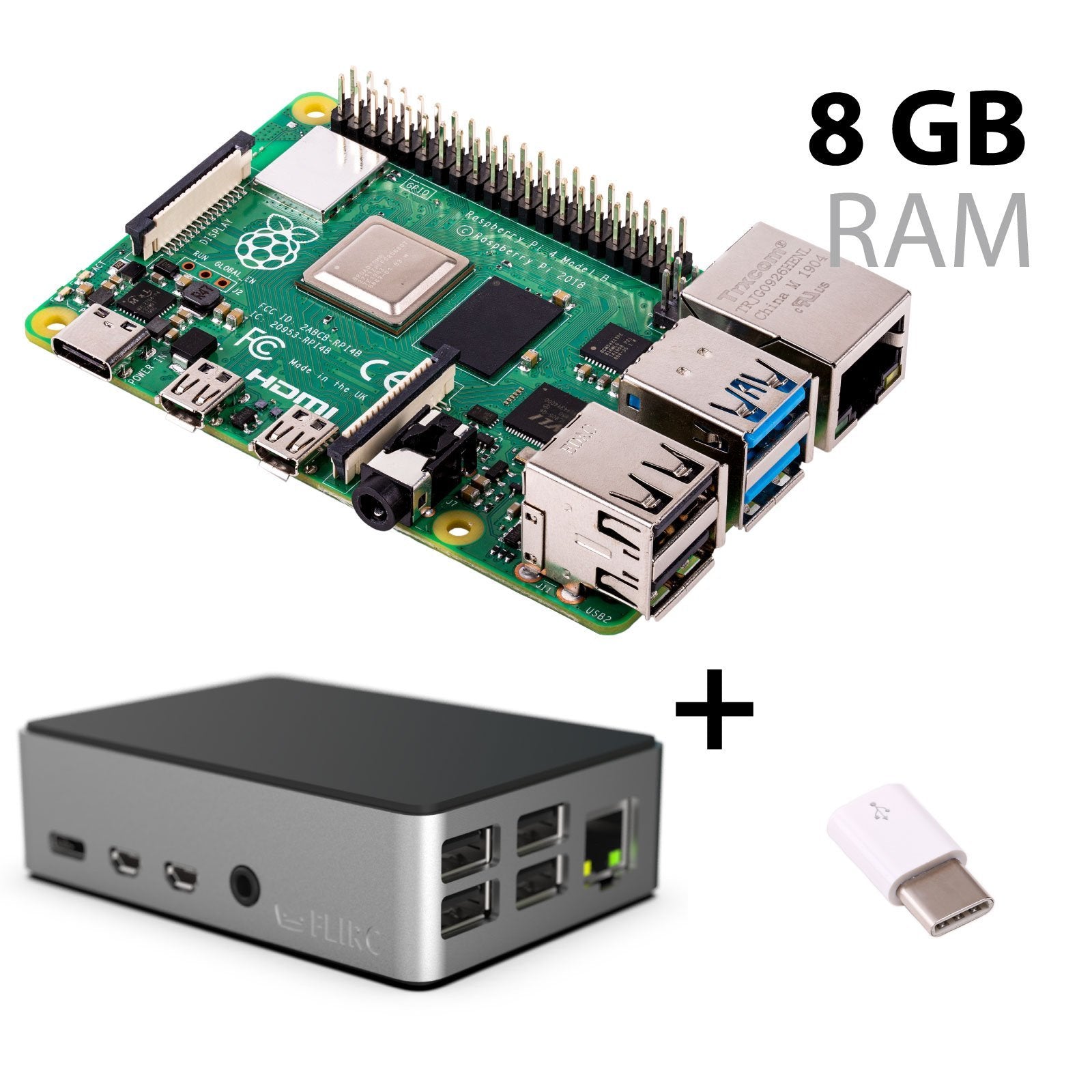 Raspberry Pi 4 Model B 8GB Board und Bundles