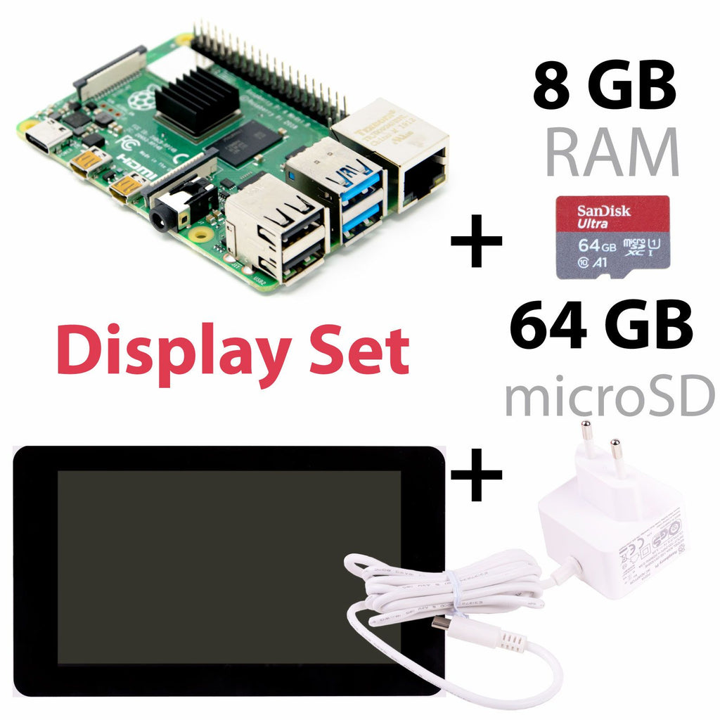 Raspberry Pi 4 Model B 8GB Board und Bundles