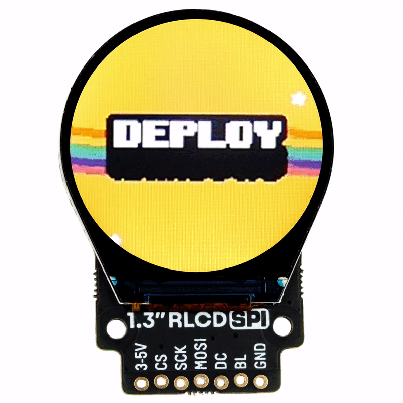 1.3" SPI Colour Round LCD (240x240) Breakout
