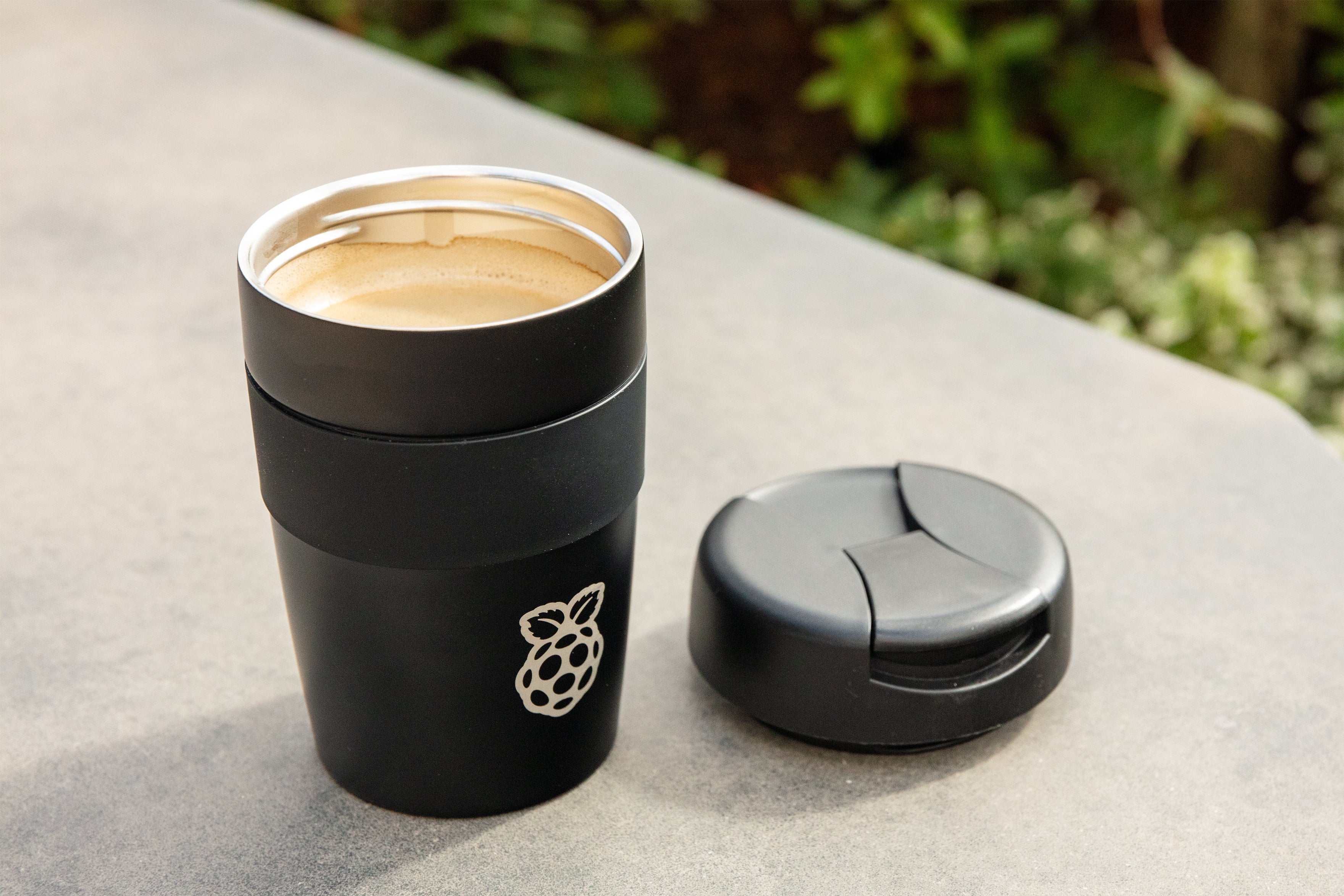 Raspberry Pi Travel Mug, Lasergravur