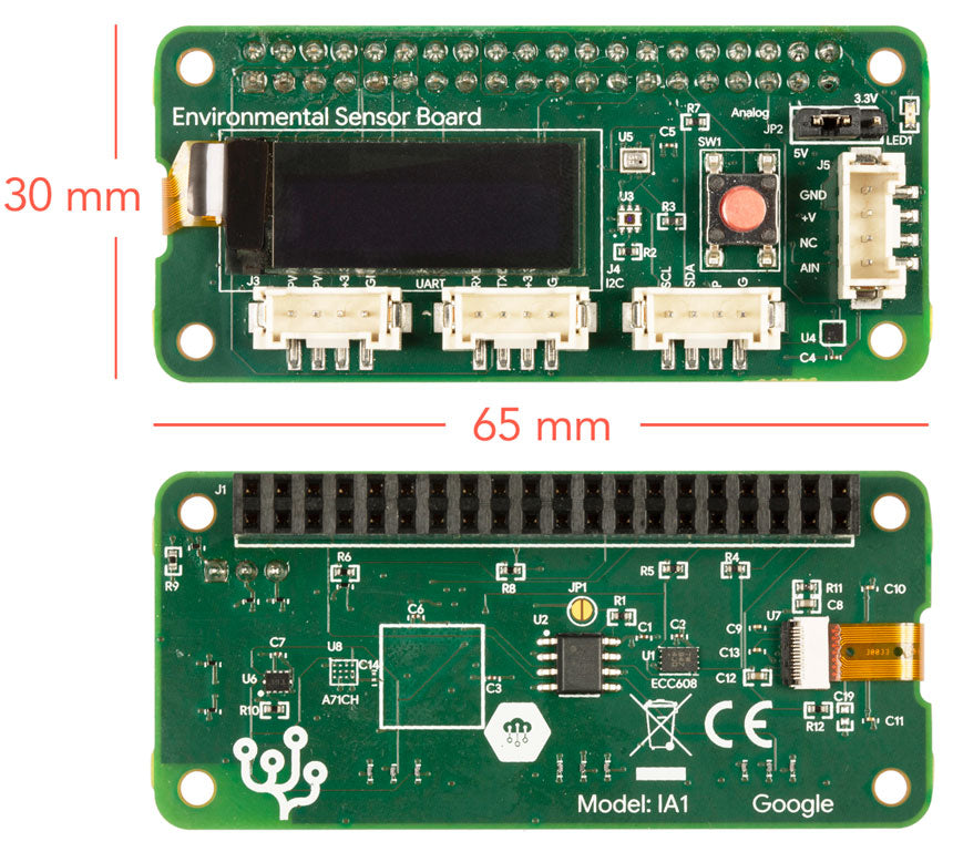 Google Coral Enviro Board (Environmental Sensor Board)