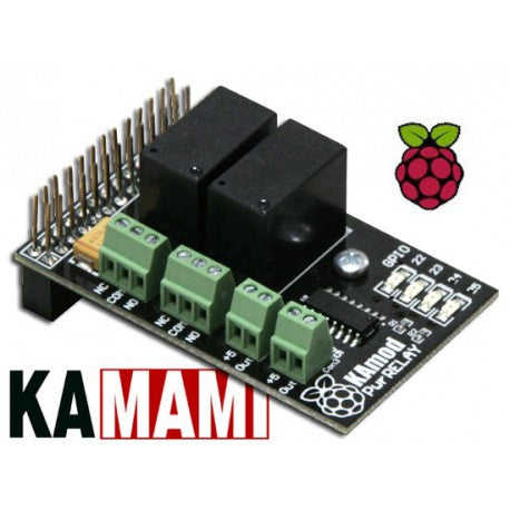 KAmodRPi PwrRELAY - relay output module for Raspberry Pi3, Pi2, Pi+, Pi minicomputers