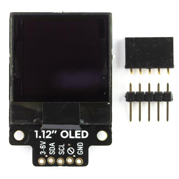 1.12" Mono OLED (128x128, white/black) Breakout – I2C