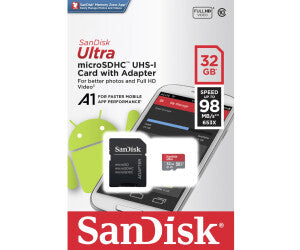 32GB Class 10 SanDisk MicroSD Karte