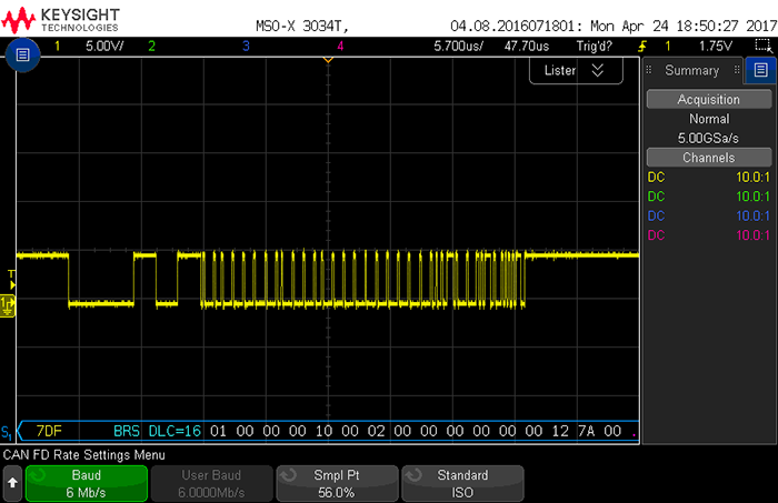 CAN-Bus CAN FD Breakout Board. 5v Supply and 5v Logic