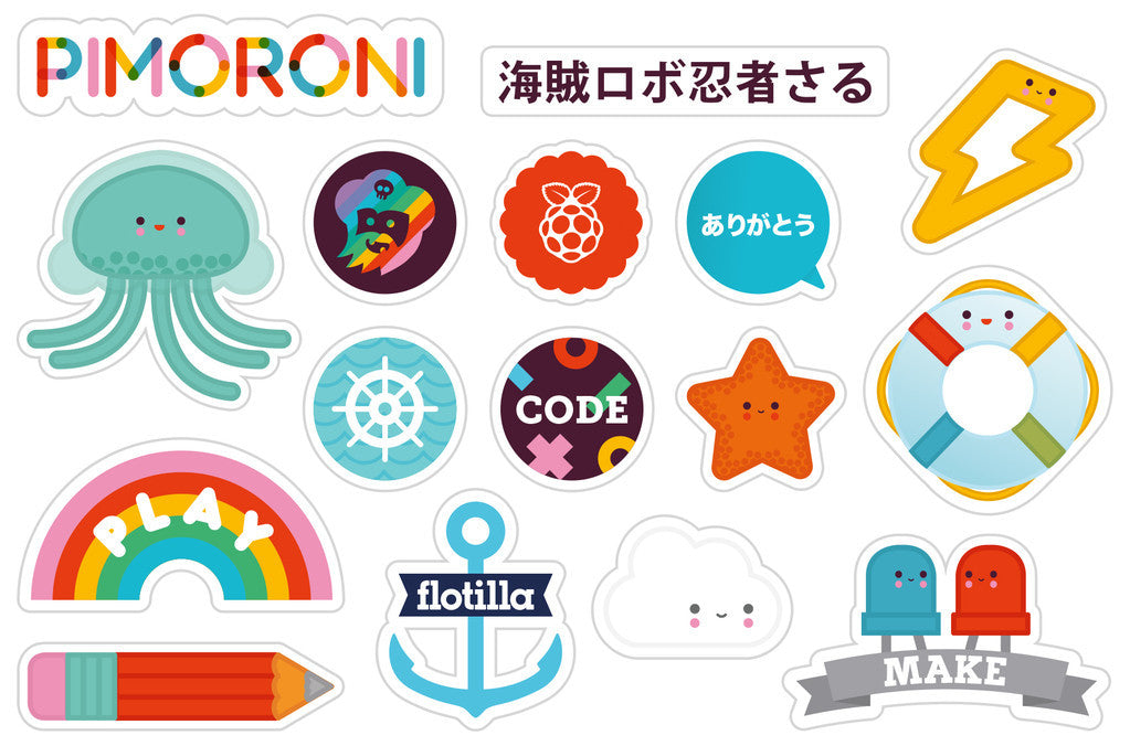 Pimoroni Super Sticker Selection