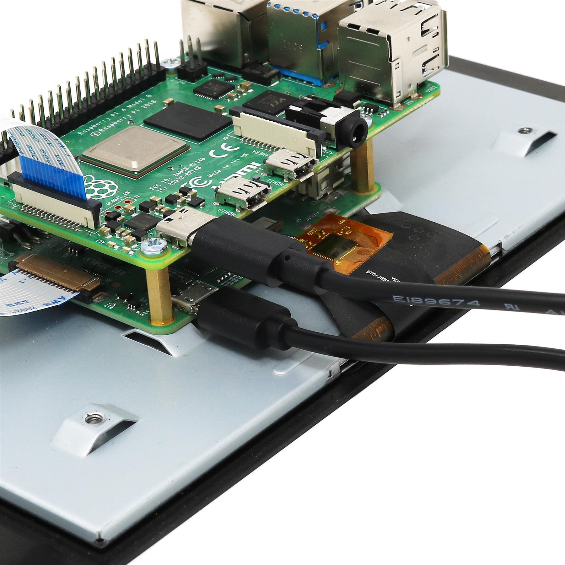 USB-C Power Splitter for Raspberry Pi Touchscreen Display